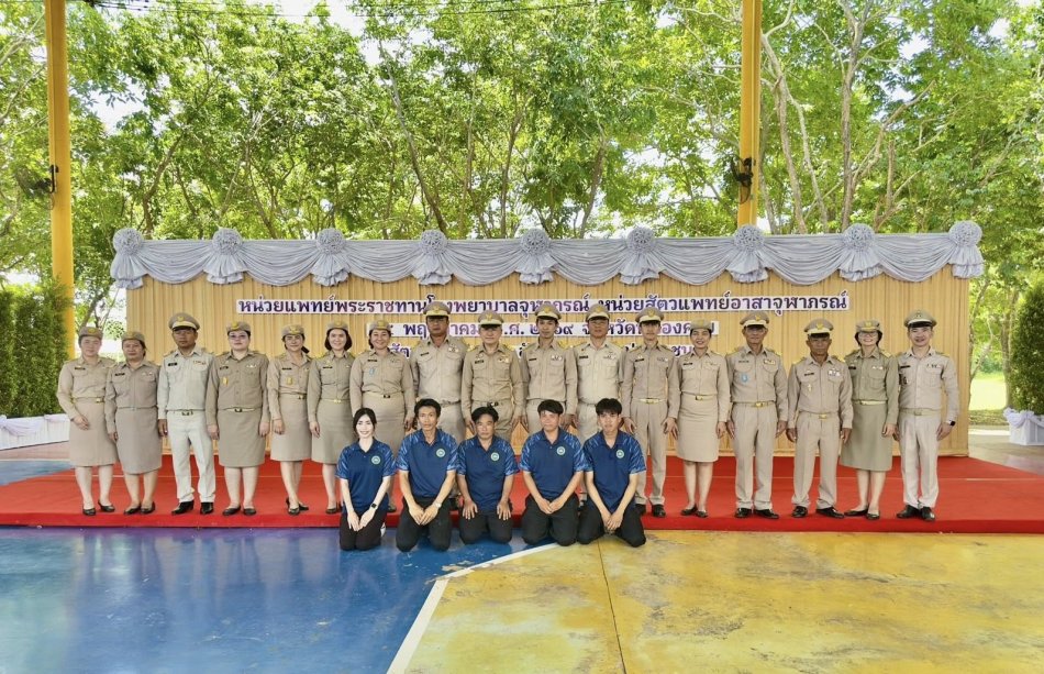 วันอาทิตย์ ที่ 24 พฤษภาคม 2569 เวลา 08.00 น.
         ดร.อาทิตย์  ศรีตะบุตร นายกเทศมนตรีเมืองโพนพิสัย พร้อมด้วยนายสุรชัย วงษ์หาบุตร รองนายกฯ,นายเมือง บูชากุล รองนายกฯ,นายธนโชติ อนุรักษ์แดนไทย รองนายกฯ,นายชัยวัชร์ นามขันธ์ เลขานุการนายกฯ,นายรัชชานนท์ สิงห์คำ รองปลัด,นายวินัย ไชยชิตร์ ผอ.กองช่าง,นางสาวจินตะหรา ทองประเทือง ผอ.กองคลัง,นางสาวกรกนก ชัยเนตร หัวหน้าสำนักปลัด,จ่าเอกวีระพัฒน์ ฝ้ายขาว ผอ.กองสวัสดิการสังคม,นางสาวปิยวรรณ รัตนติสร้อย นักวิชาการสาธารณสุขปฏิบัติการ รักษาราชการแทน ผอ.กองสาธารณสุขและสิ่งแวดล้อม,นางสาวจีรวรรณ นาสมวา นักวิชาการเกษตรชำนาญการ ผูัแทนกองส่งเสริมการเกษตร,และทีมงานเทศบาลเมืองโพนพิสัย
         เข้าเฝ้ารับเสด็จฯ ในโอกาสที่ สมเด็จพระเจ้าน้องนางเธอ เจ้าฟ้าจุฬาภรณวลัยลักษณ์ อัครราช กรมพระศรีสวางควัฒน วรขัตติยราชนารี เสด็จมาทรงปฏิบัติพระกรณียกิจออกหน่วยสัตวแพทย์อาสาจุฬาภรณ์ ตามโครงการ “สัตว์ปลอดโรค คนปลอดภัย จากโรคพิษสุนัขบ้า” ตามพระปณิธานฯ ณ โรงเรียนราชประชานุเคราะห์ 27 ตำบลจุมพล อำเภอโพนพิสัย จังหวัดหนองคาย
 #เทศบาลเมืองโพนพิสัยใส่ใจทุกปัญหา
 